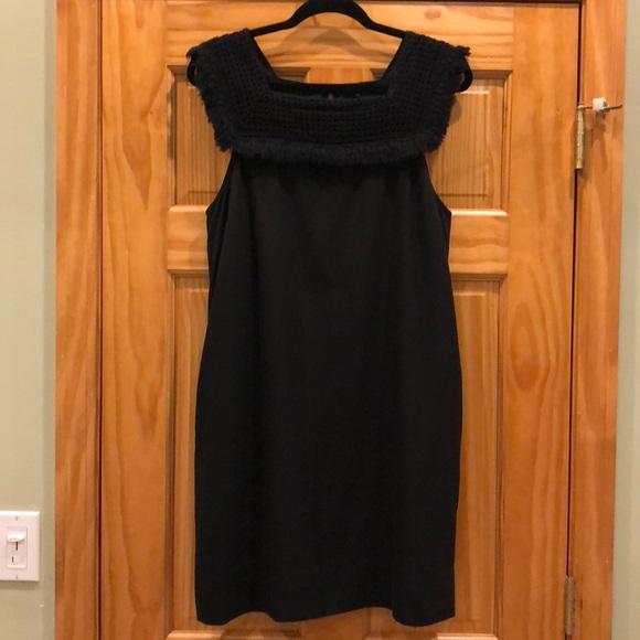MADEWELL Black Sundream Crochet Fringe Shift Dress - Picture 3 of 7
